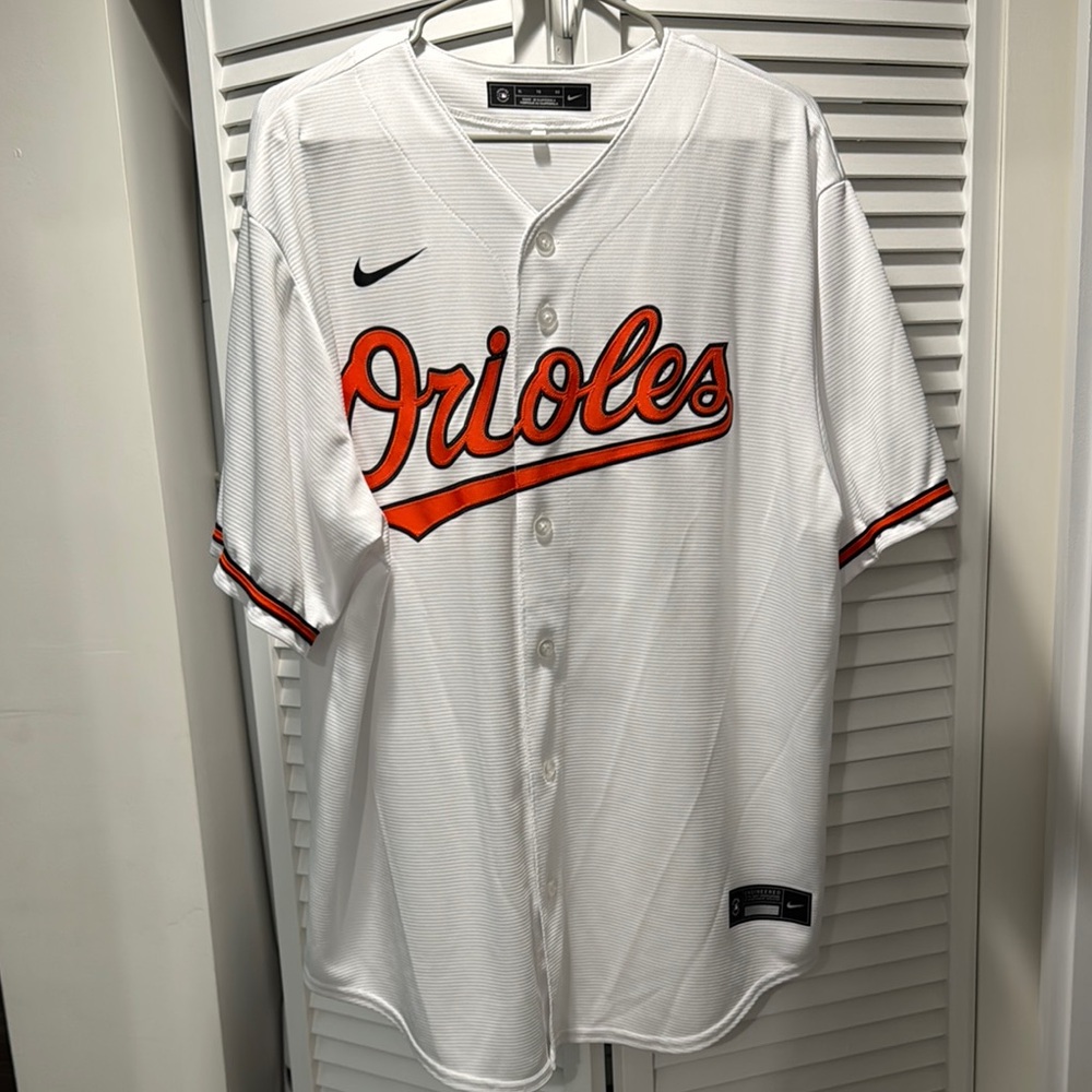 Nike White Orioles Baseball Jersey BLANK